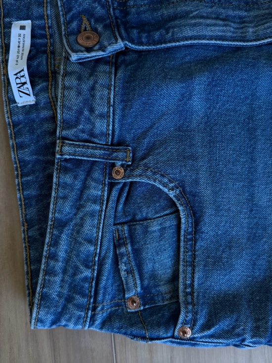 Zara Denim - TRF Mom Fit Comfort Jeans -Navy Blue